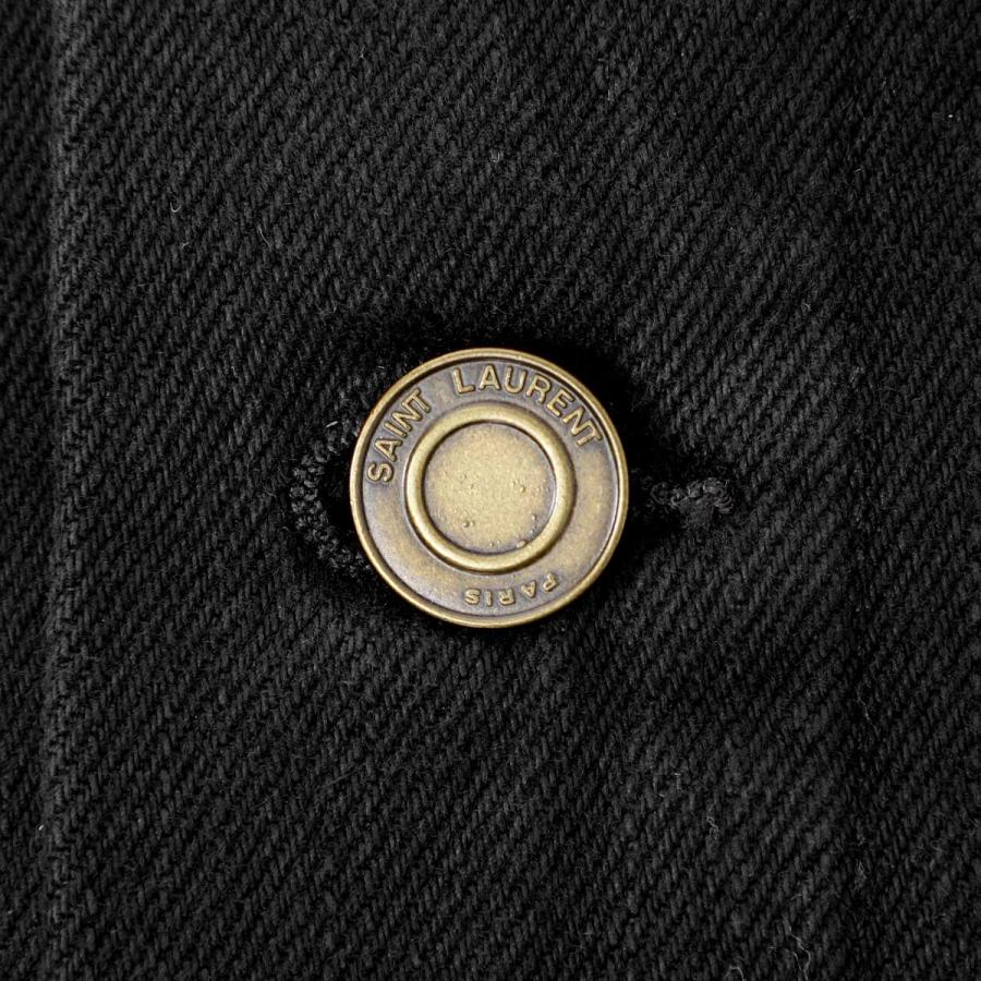 SAINT LAURENT サンローラン デニムジャケット ブラック メンズ 730958