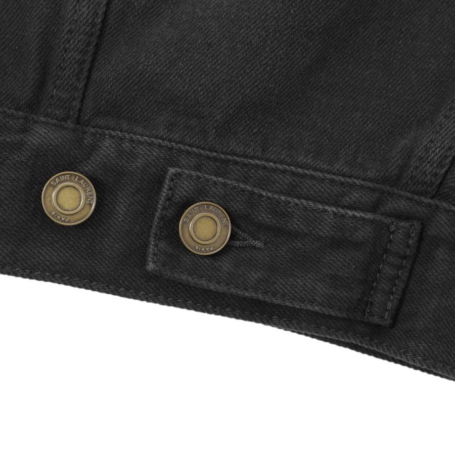 SAINT LAURENT サンローラン デニムジャケット ブラック メンズ 730958