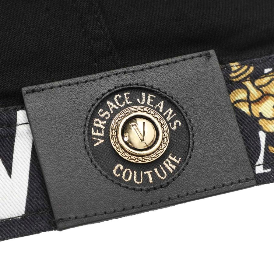 VERSACE ブラック デニムジャケット ロゴ クロップ デニム ジャケット