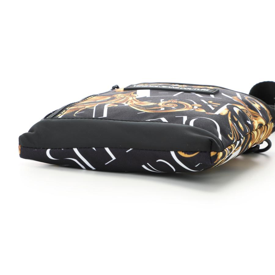 VERSACE ブラック ショルダーバッグ　袋付き VERSACE ヴェルサーチェ JEANS COUTURE ショルダーバッグ