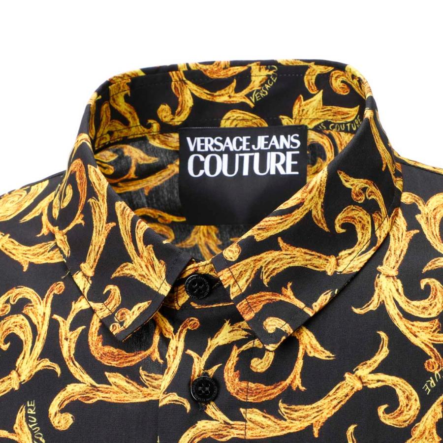 VERSACE JEANS COUTURE 総柄カットソー 長袖 イエロー-