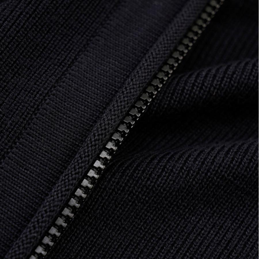 ストーンアイランド ネイビー ジップアップセーター L STONE ISLAND ストーンアイランド 6415562B2 ネイビー コットン