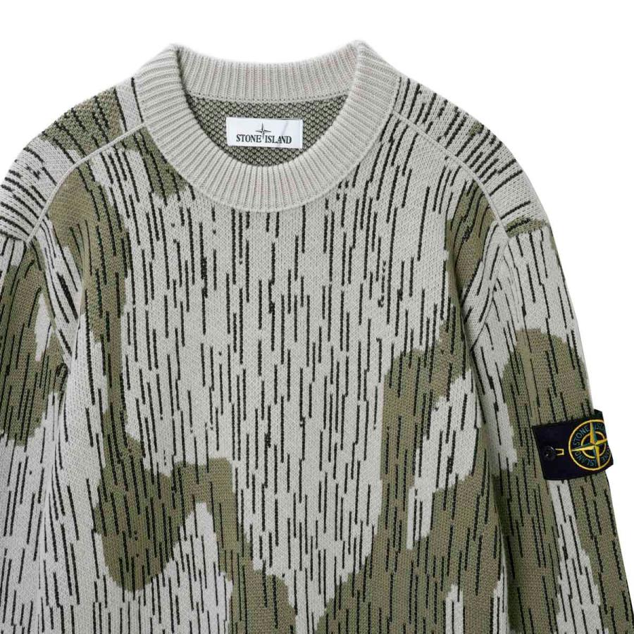 【極美品】STONE  ニット ベージュ XL クルーネック STONE ISLAND（ストーン アイランド） クルーネック ニット ベージュ