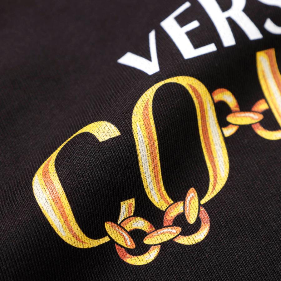 VERSACE ヴェルサーチェ JEANS COUTURE パーカ フーディ ブラック  