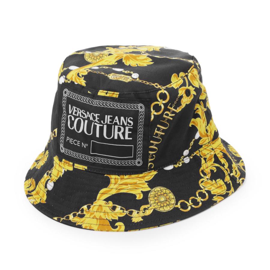 ヴェルサーチェ VERSACE JEANS COUTURE バケットハット ブラック 