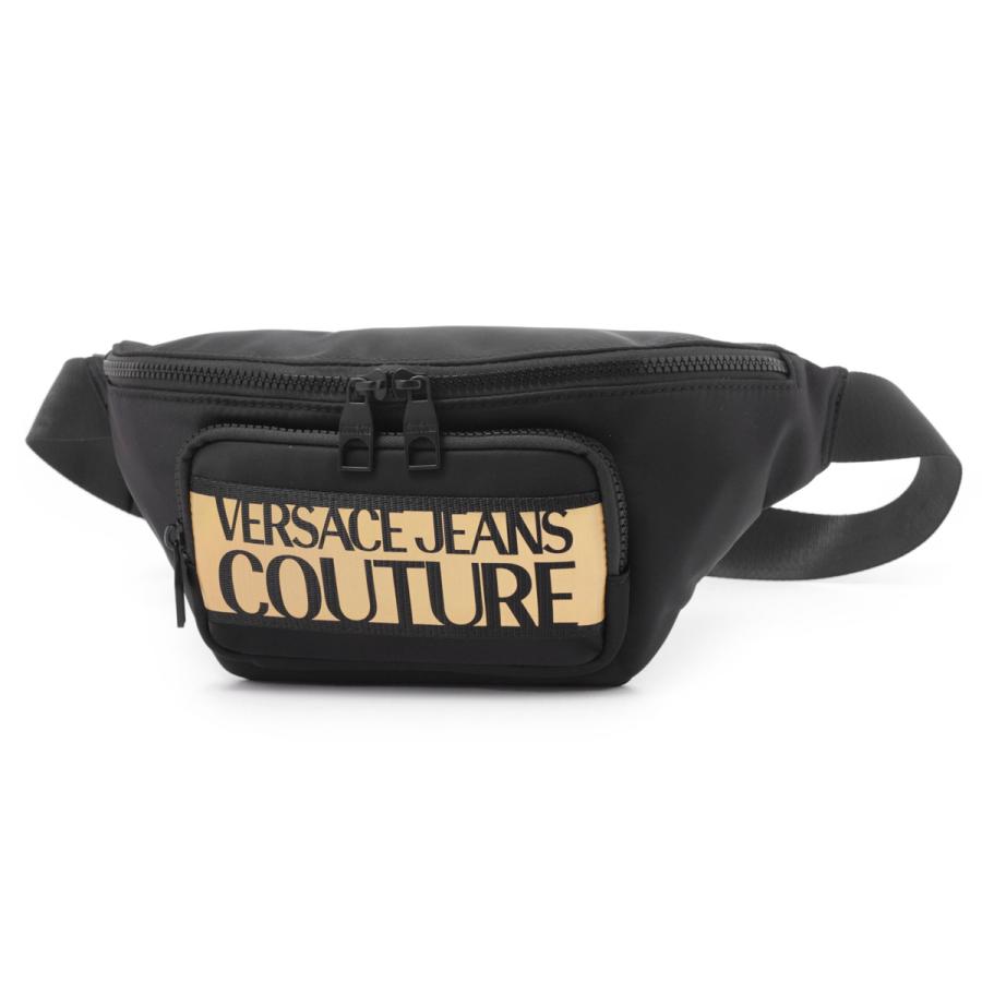 VERSACE BLACK RANGE ICONIC LOGO ベルトバック Logo Couture Belt Bag