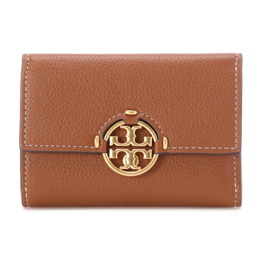 Tory Burch ブラウン 三つ折り財布 TORY BURCH（トリーバーチ） TORY BURCH 3つ折り財布 小銭入れ付き