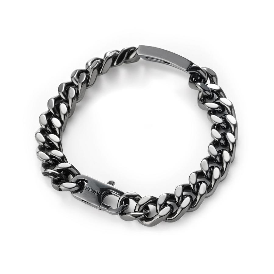FENDI（フェンディ） ブレスレット シルバー メンズ 7aj539-ag08-f01lk