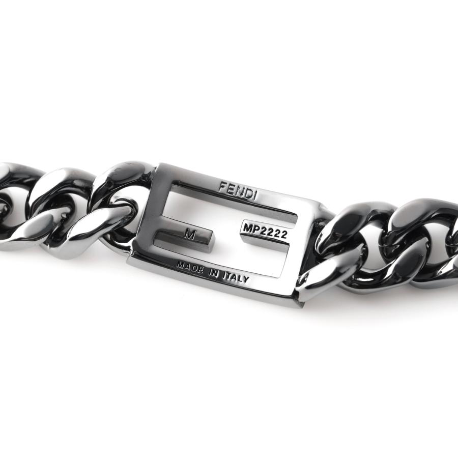 FENDI（フェンディ） ブレスレット シルバー メンズ 7aj539-ag08-f01lk
