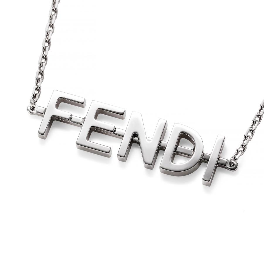 Fendi シルバー バックル 銀 約100cm FENDI フェンディ ネックレス FENDIGRAPHY NECKLACE シルバー