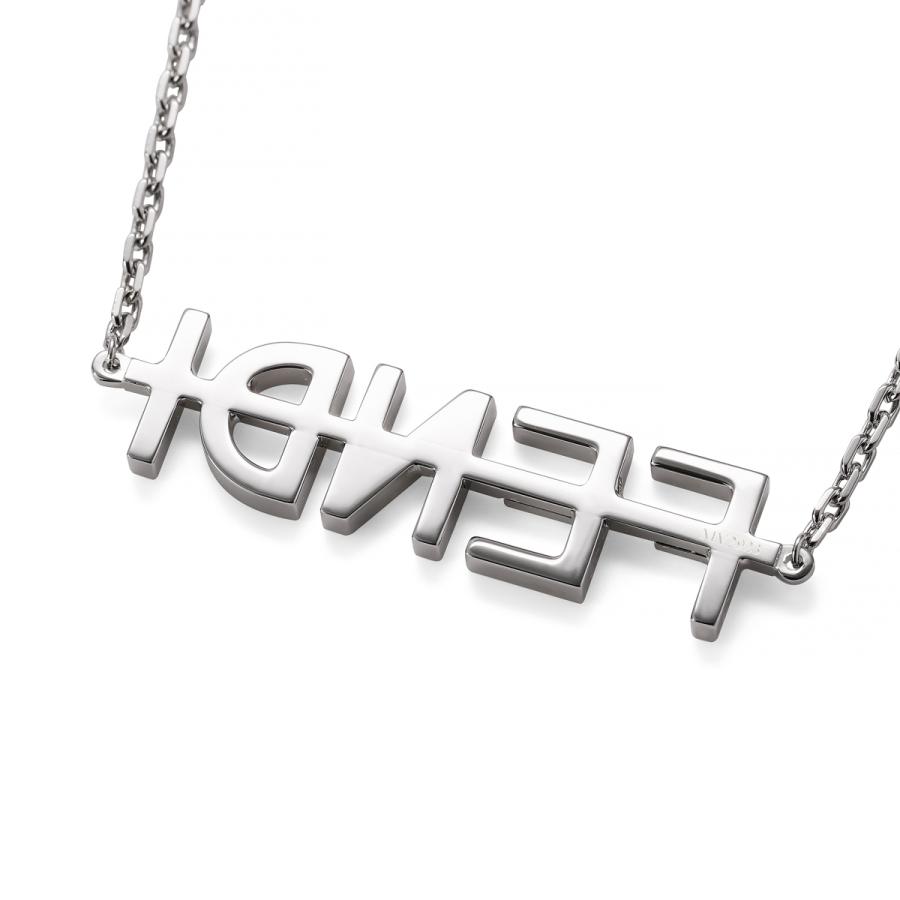 FENDI（フェンディ） ネックレス FENDIGRAPHY NECKLACE シルバー