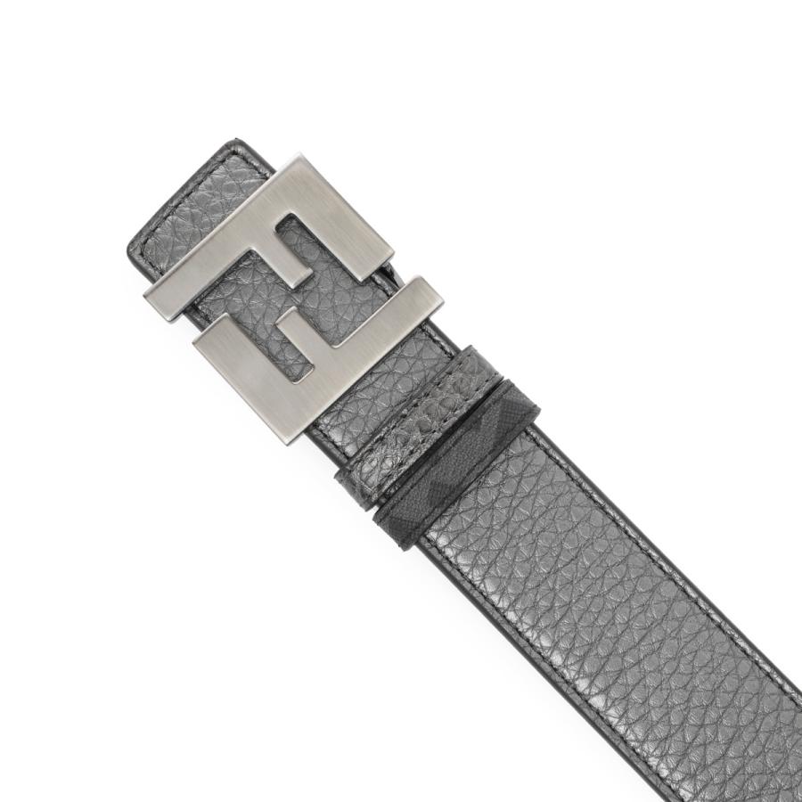 FENDI（フェンディ） リバーシブル ベルト FF 1974 グレー メンズ