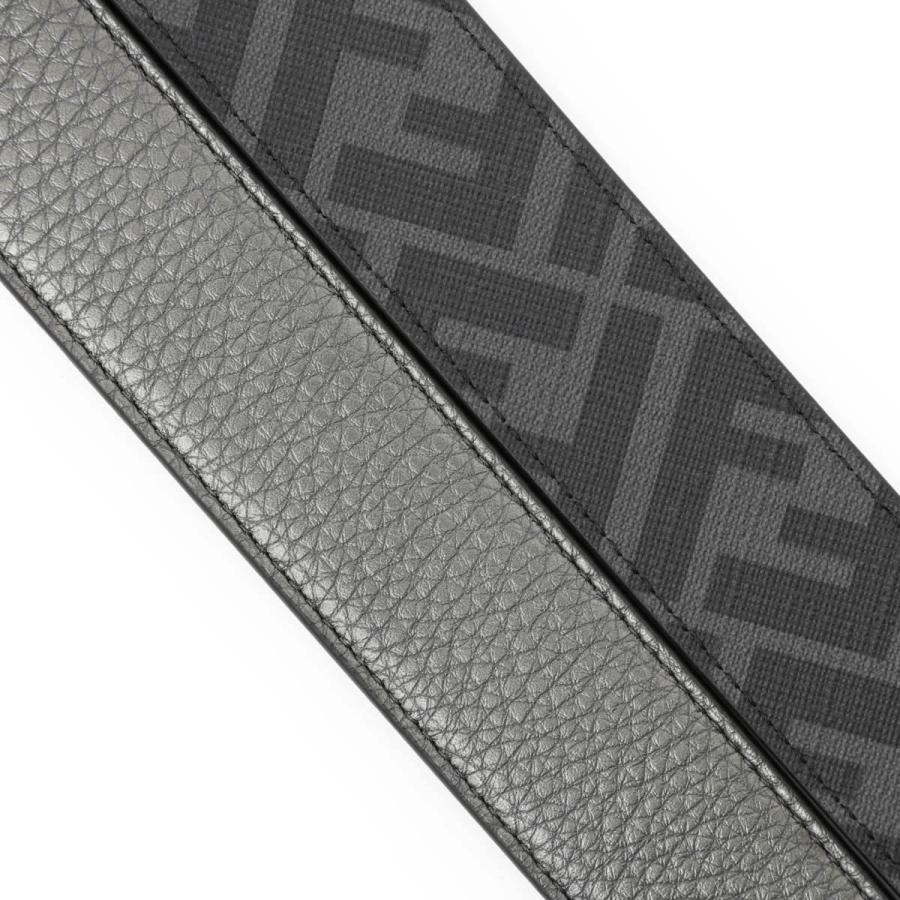 FENDI（フェンディ） リバーシブル ベルト FF 1974 グレー メンズ