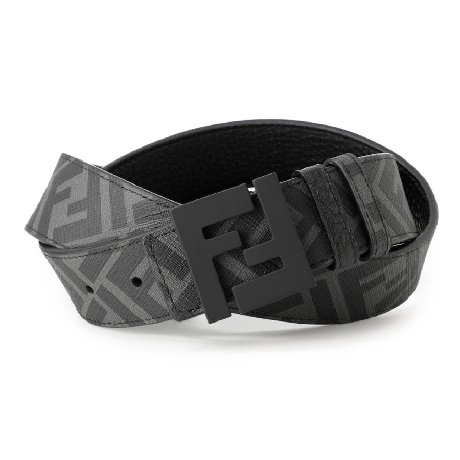 FENDI（フェンディ） リバーシブルベルト ブラック メンズ 7c0432-ah8y