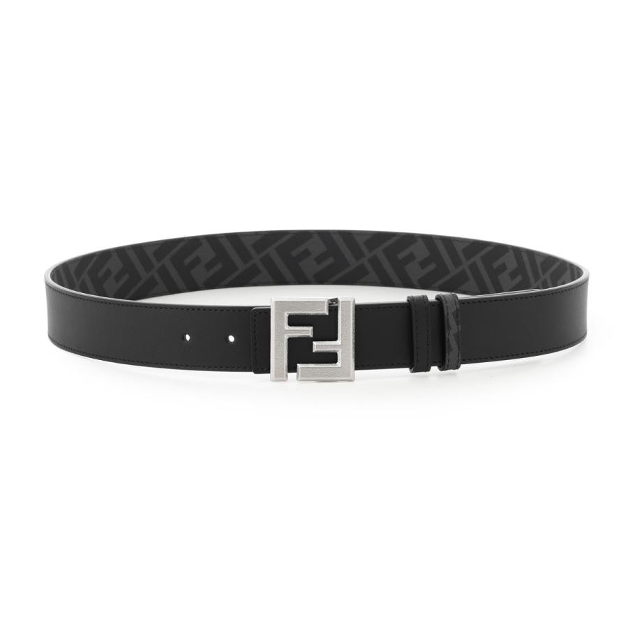 フェンディ FENDI リバーシブル ベルト SQUARED FF BELT ブラック メンズ 7c0553-avv7-f0gxnの画像