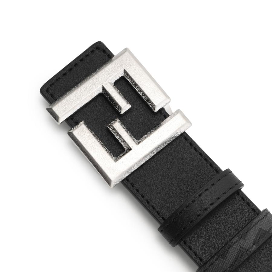 フェンディ FENDI リバーシブル ベルト SQUARED FF BELT ブラック メンズ 7c0553-avv7-f0gxnの画像