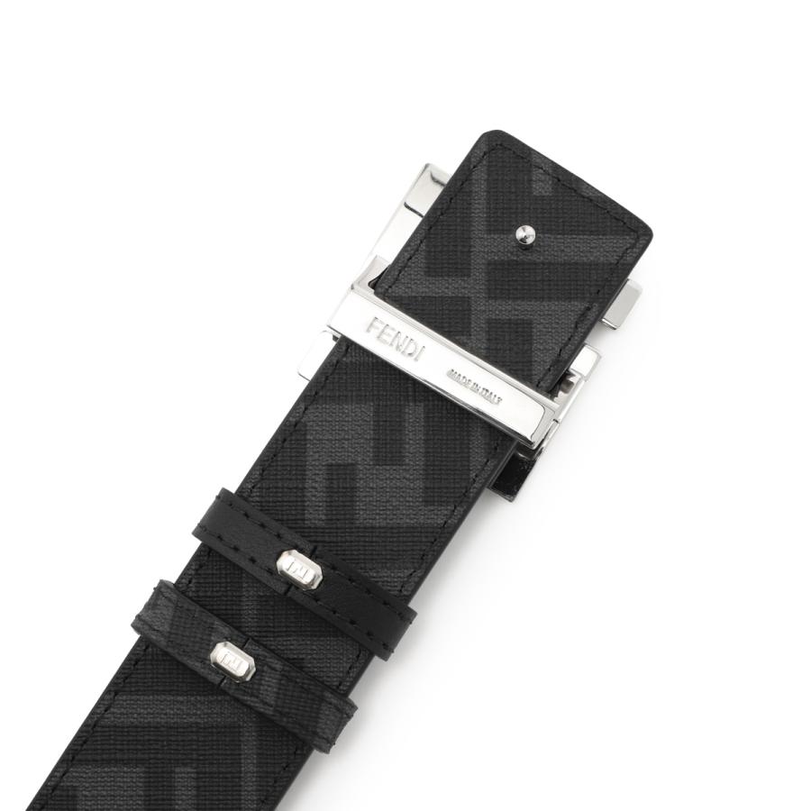 フェンディ FENDI リバーシブル ベルト SQUARED FF BELT ブラック メンズ 7c0553-avv7-f0gxnの画像