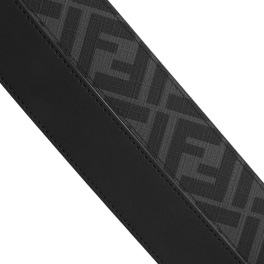 フェンディ FENDI リバーシブル ベルト SQUARED FF BELT ブラック メンズ 7c0553-avv7-f0gxnの画像