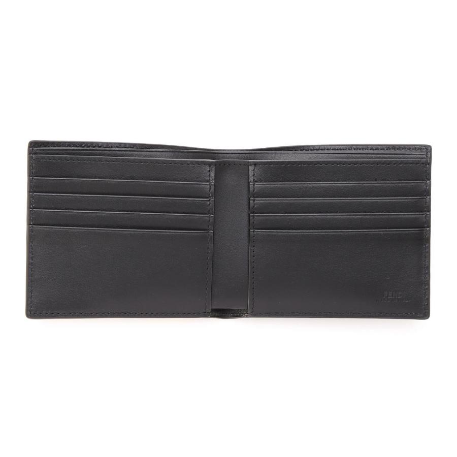 フェンディ FENDI 2つ折り財布 ブラック メンズ 7m0169-a9xs 