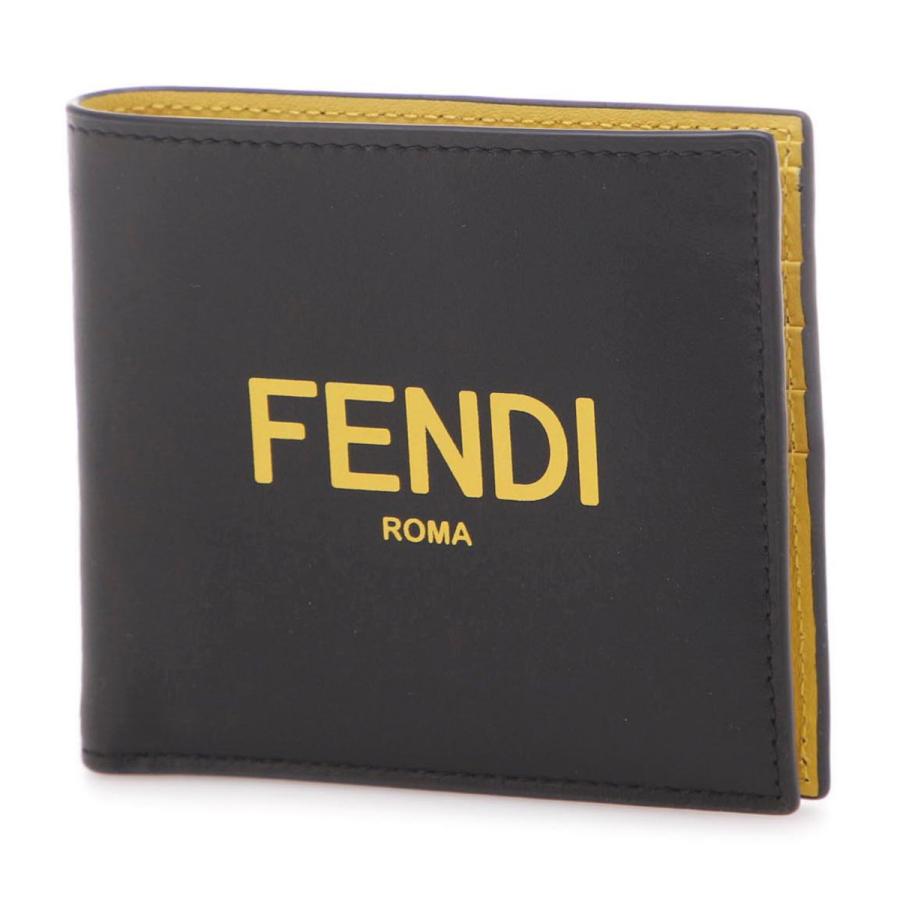 FENDI（フェンディ） FENDI 2つ折り財布 ブラック メンズ 7m0169-adm8