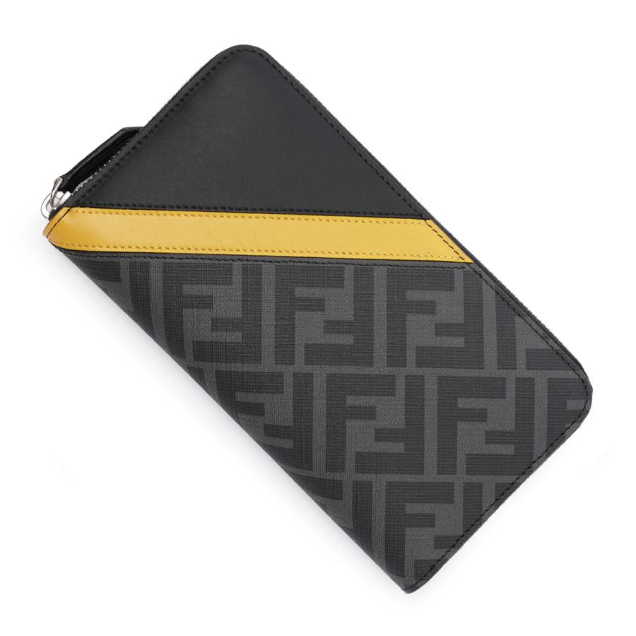 FENDI フェンディ ラウンドファスナー長財布 小銭入れ付き DIAGONAL 