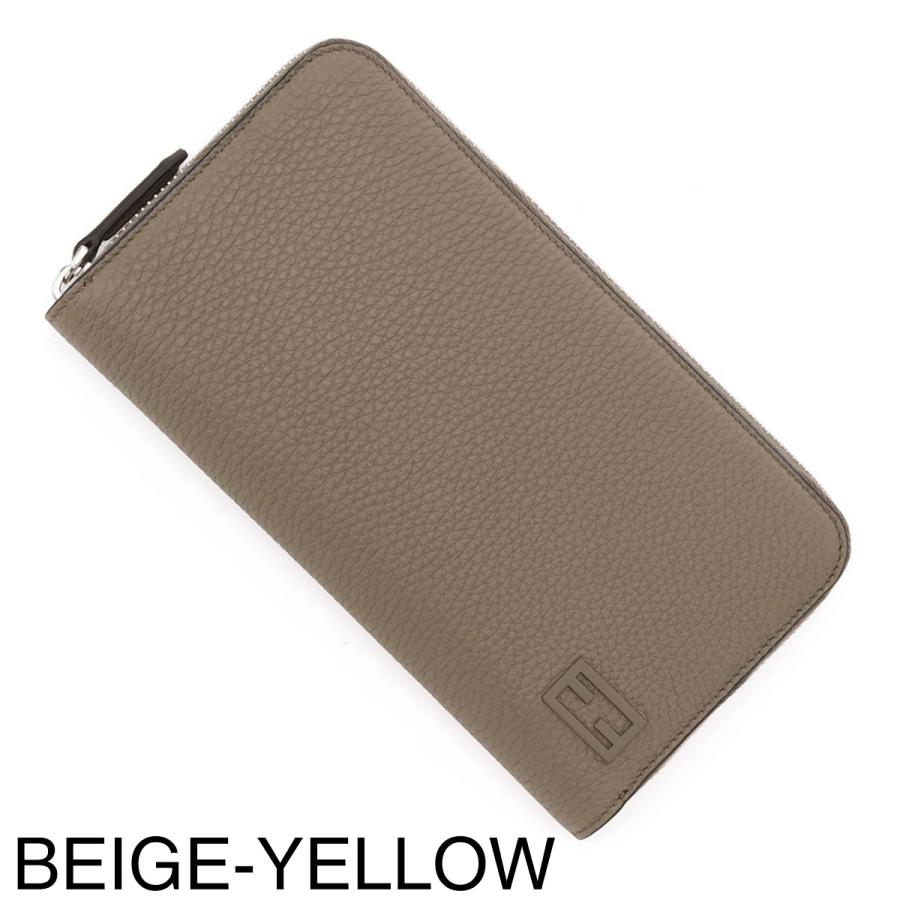 【新品】FENDI フェンディ 長財布 ラウンドジップ ベージュ FENDI（フェンディ） ラウンドファスナー長財布 小銭入れ付き メンズ