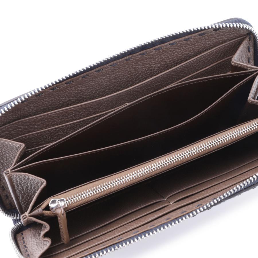 極美品　FENDI フェンディ　長財布　ラウンドファスナー　S8558 フェンディ FENDI エフイズ フェンディ ラウンドファスナー 長