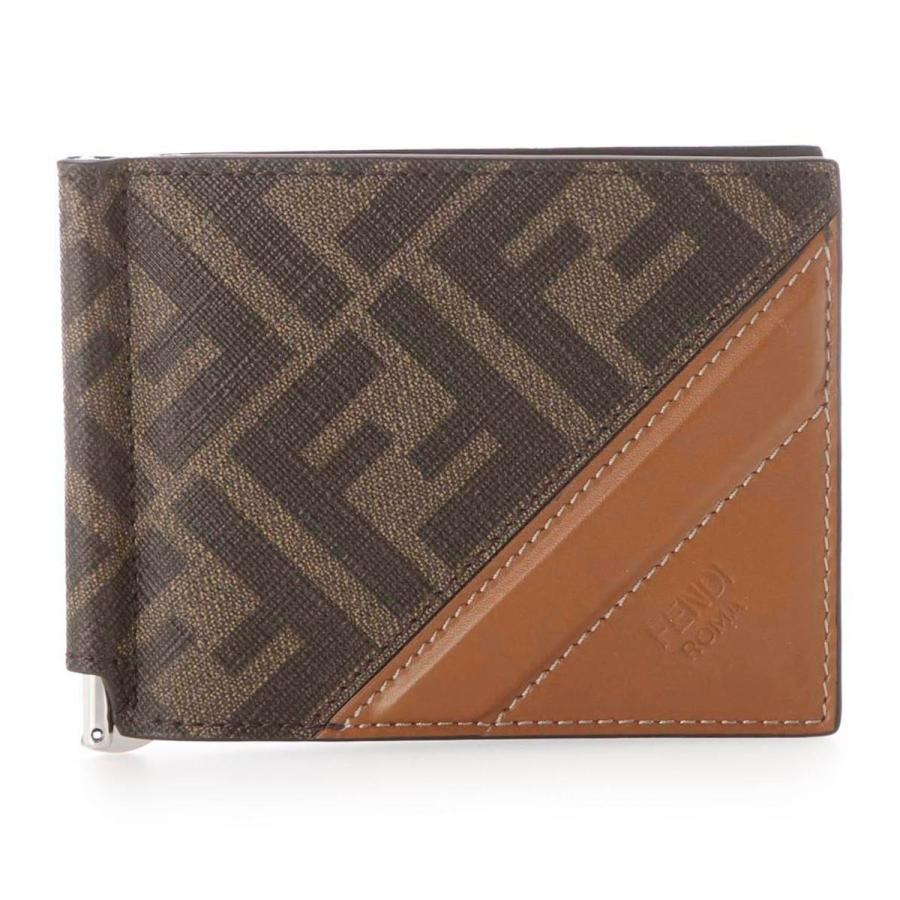 FENDI（フェンディ） マネークリップ ブラウン メンズ 7m0281-afb4