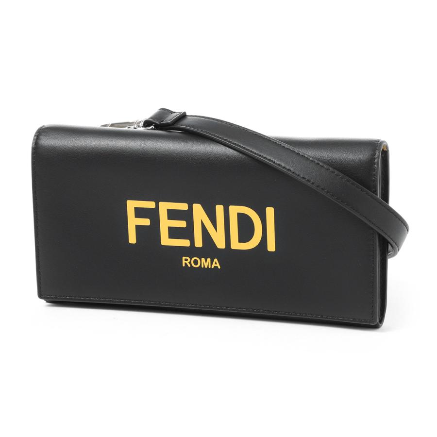 フェンディ FENDI 長財布 小銭入れ付き ストラップ付き ウォレット