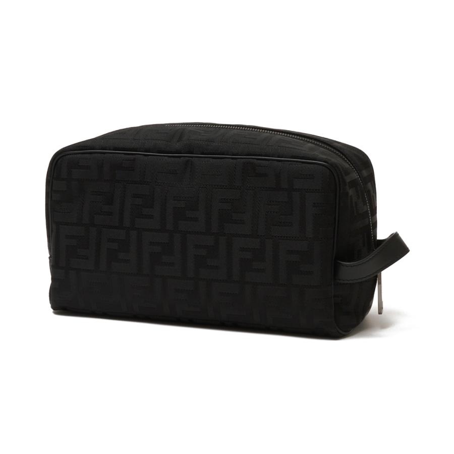 フェンディ FENDI セカンドバッグ FF TOILETRY CASE MEDIUM ポーチ ブラック メンズ 7n0141-avc6-f1usqの画像