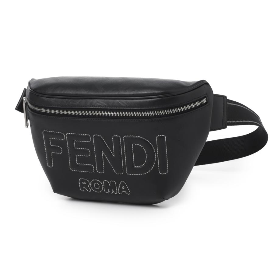 FENDIボディバッグ FENDI（フェンディ） ボディバッグ ベルトバッグ ブラック メンズ