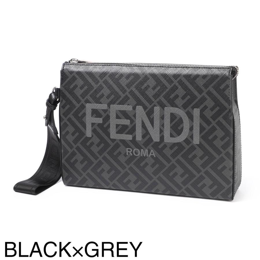 FENDI（フェンディ） クラッチバッグ FF 1974 SHINY ポーチ メンズ