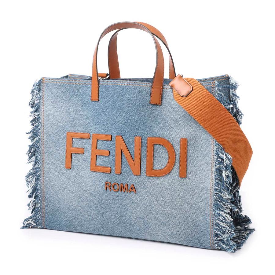 FENDI（フェンディ） トートバッグ 2WAY ブルー メンズ 7va591-amaj