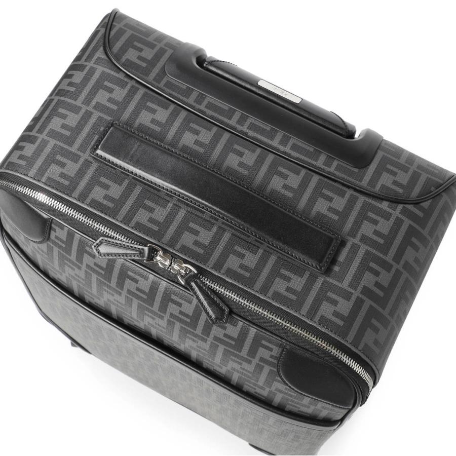 FENDI フェンディ スーツケース BLACK FF FABRIC TROLLEY