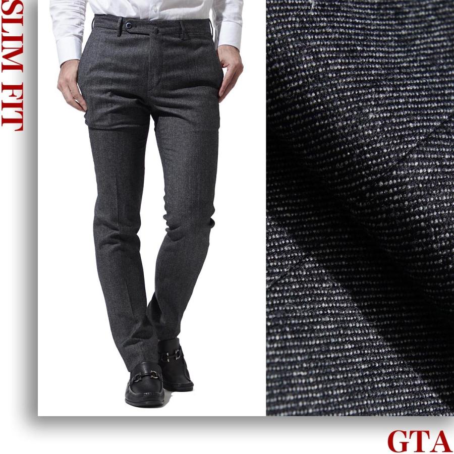 ジーティーアー Gta ジップフライパンツ ノープリーツパンツ グレー メンズ ノープリーツ パンツ ドレスパンツ ウールパンツ 800 810 Slim スリム Yu Nankai Jp