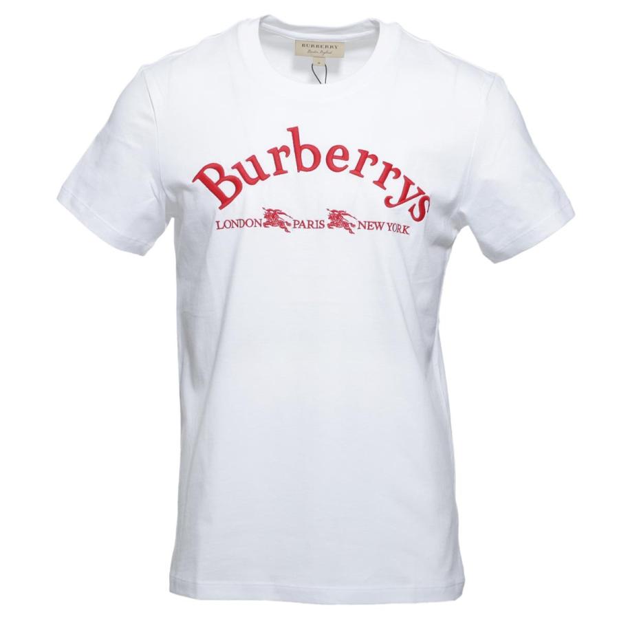 バーバリー BURBERRY クルーネック Tシャツ PAIRI ABTOT ホワイト 