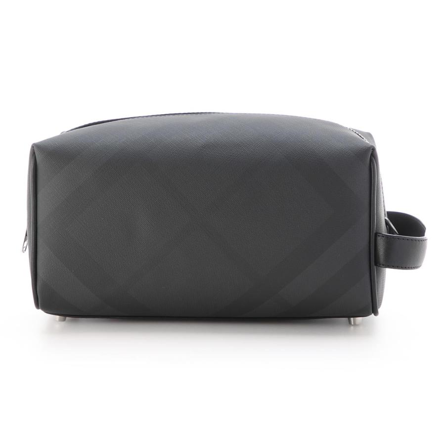 バーバリー BURBERRY トラベルポーチ LONDON CHECK AND LEATHER TRAVEL POUCH クラッチバッグ グレー メンズ 8014490-darkcharcoal バーバリー BURBERRY トラベルポーチ LONDON CHECK AND LEATHER TRAVEL POUCH クラッチバッグ グレー メンズ 8014490-darkcharcoal
