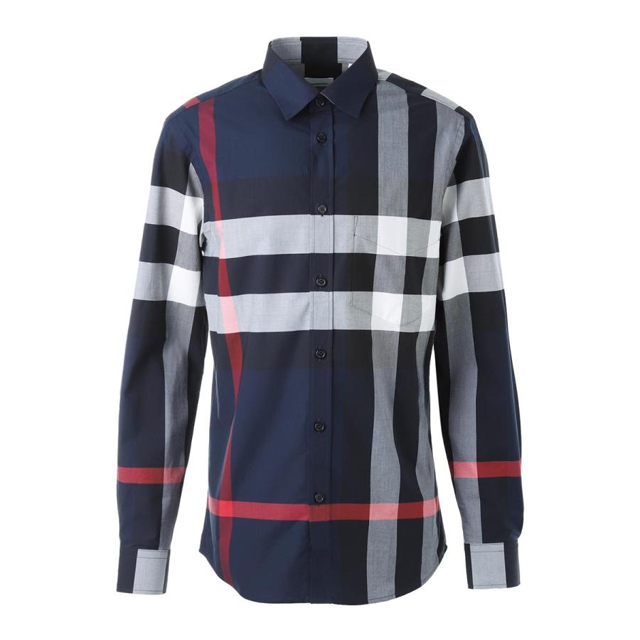 BURBERRY（バーバリー） 長袖 シャツ SOMERTON ブルー メンズ 8018111