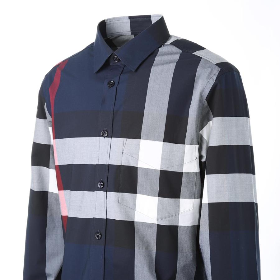 BURBERRY（バーバリー） 長袖 シャツ SOMERTON ブルー メンズ 8018111