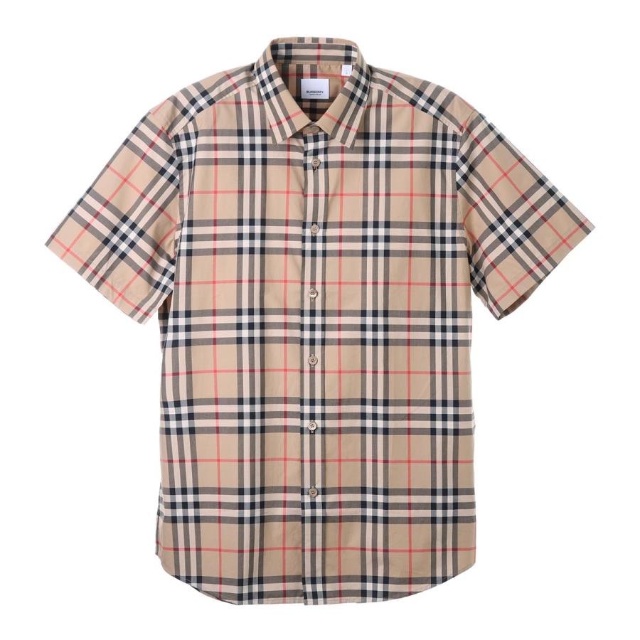 バーバリー BURBERRY 半袖シャツ SHORTSLEEVE CHECK COTTONPOPLIN