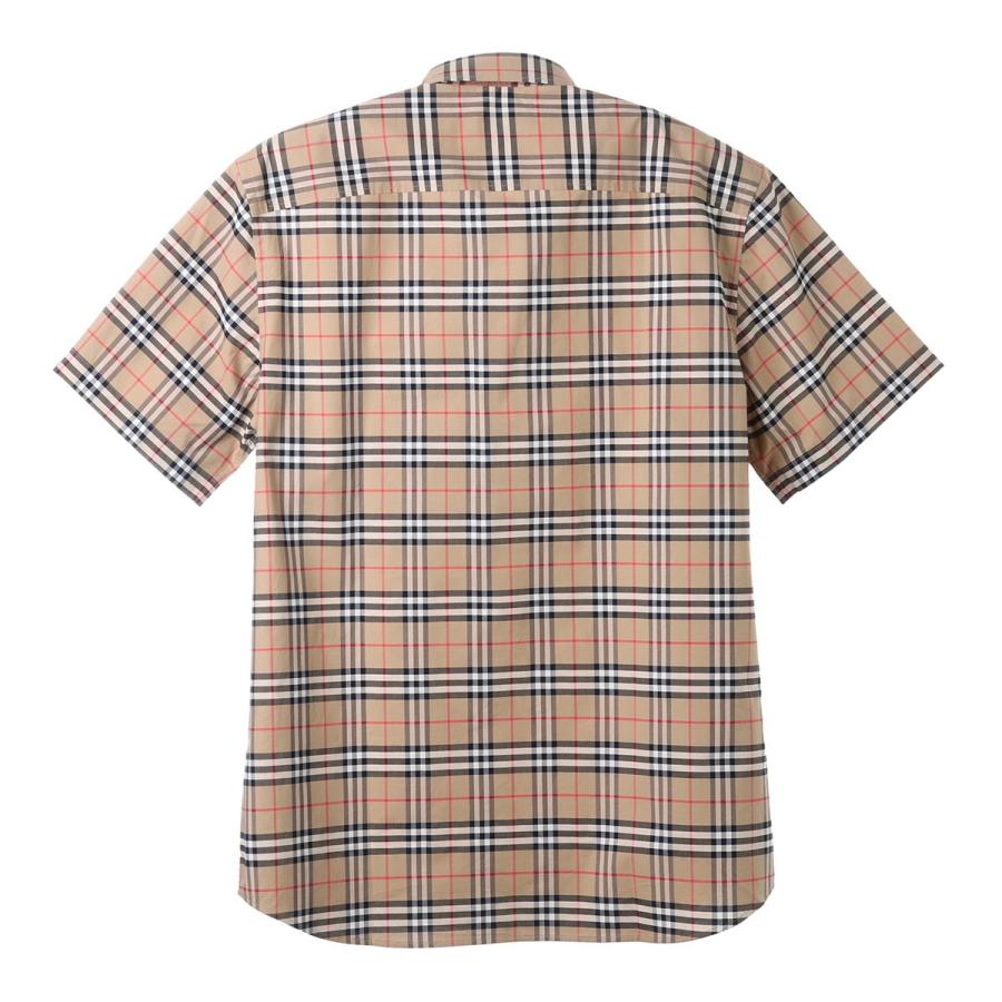 バーバリー BURBERRY 半袖シャツ SHORTSLEEVE SMALLSCALECHECK STRETCH COTTON SHIRT