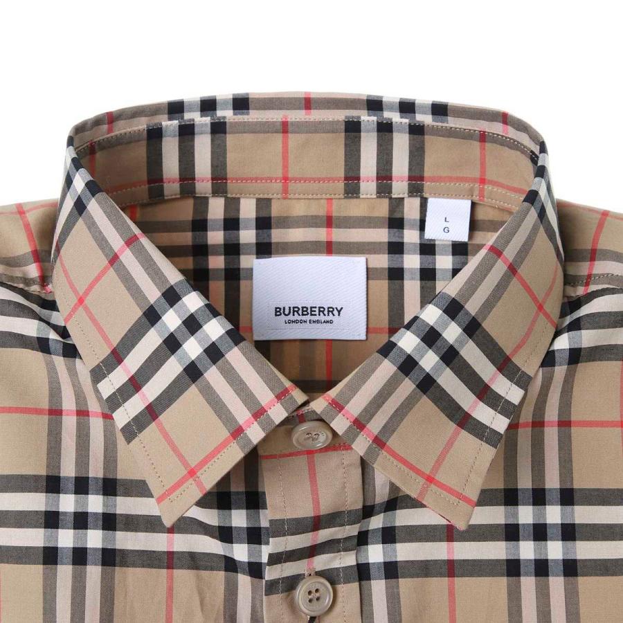バーバリー BURBERRY 半袖シャツ SHORTSLEEVE SMALLSCALECHECK STRETCH 