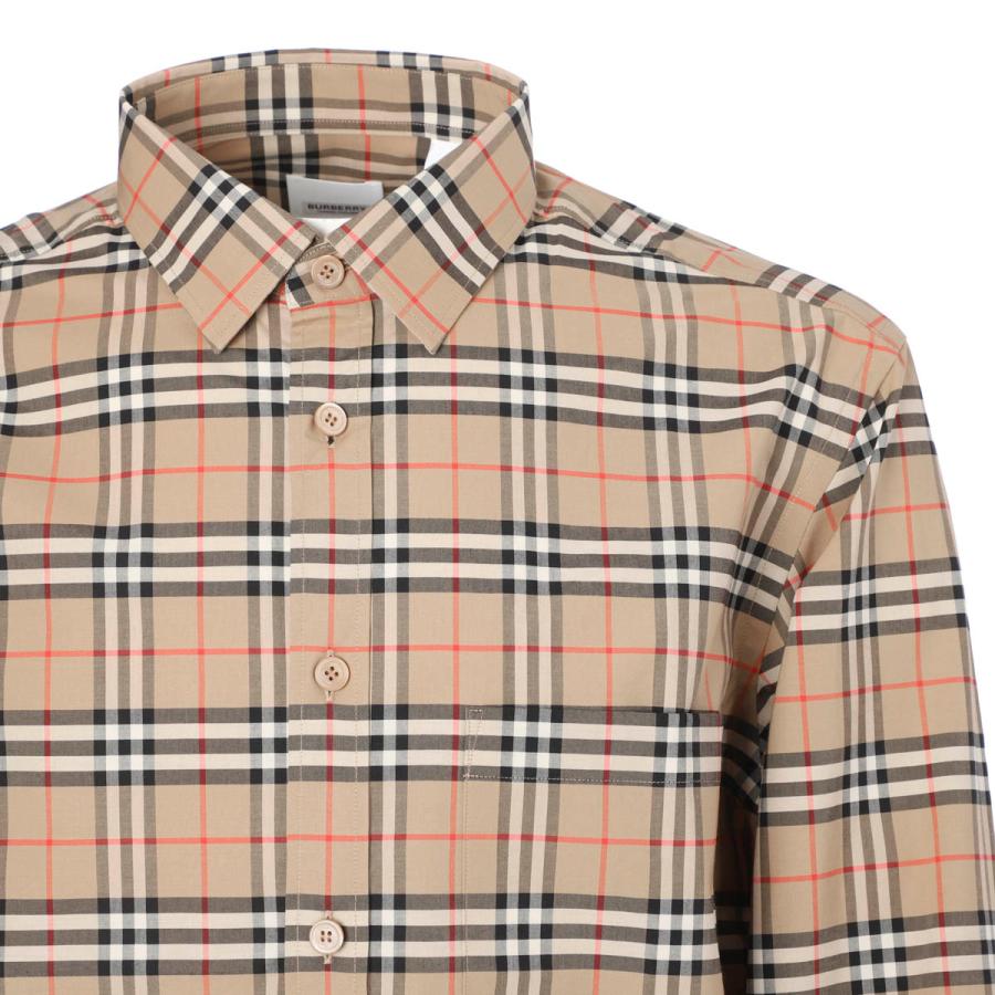 BURBERRY（バーバリー） 長袖レギュラーカラーシャツ ベージュ メンズ