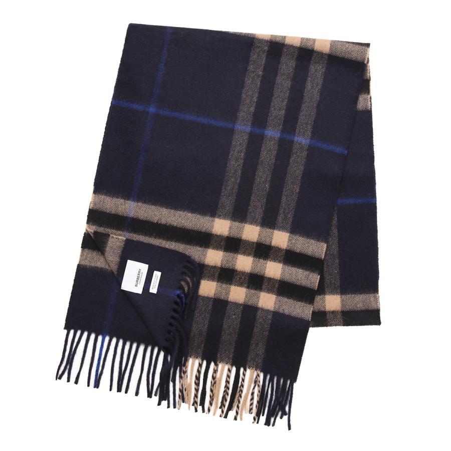 BURBERRY（バーバリー） マフラー GIANT CHECK スカーフ ブルー メンズ