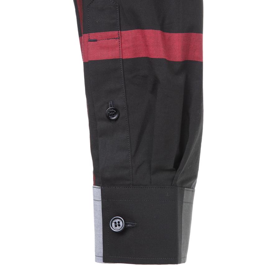Burberry バーバリー　長袖シャツCharcoal-grey Lサイズ BURBERRY（バーバリー） 長袖レギュラーカラーシャツ SOMERTON グレー