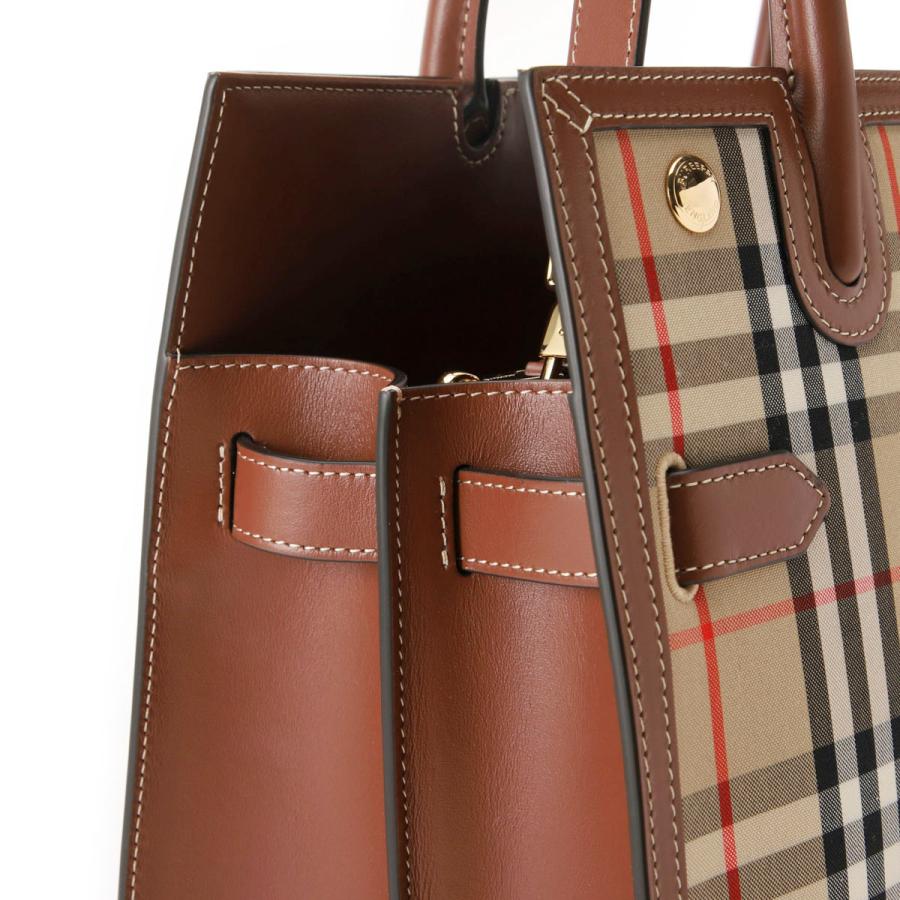 BURBERRY バーガンディ ハンドバッグ BURBERRY バーバリー ハンドバッグ 2WAY TITLE SMALL トート