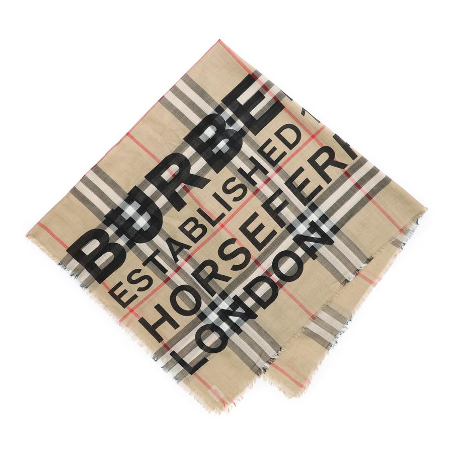 BURBERRY（バーバリー） ストール ADDRESS GIANT CHECK GAUZE SCARF