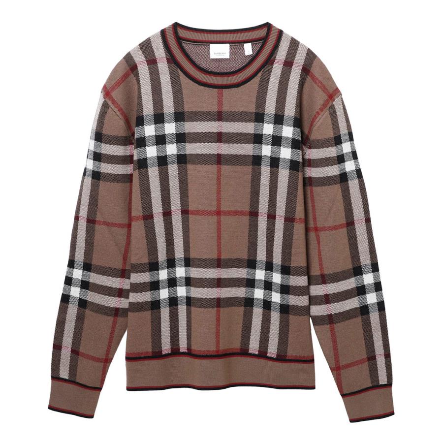 バーバリー BURBERRY クルーネックニット CHECK WOOL JACQUARD SWEATER