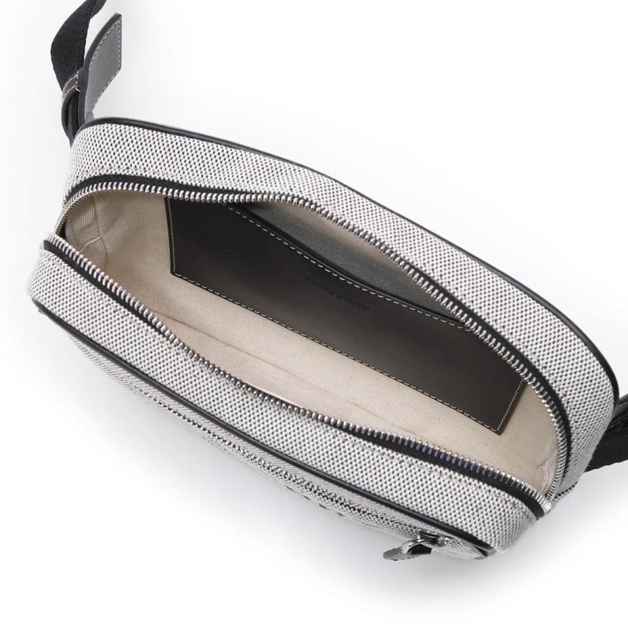 BURBERRY HORSEFERRY ボディバッグ ブラック BURBERRY（バーバリー） ボディバッグ HORSEFERRY PRINT COTTON CANVAS