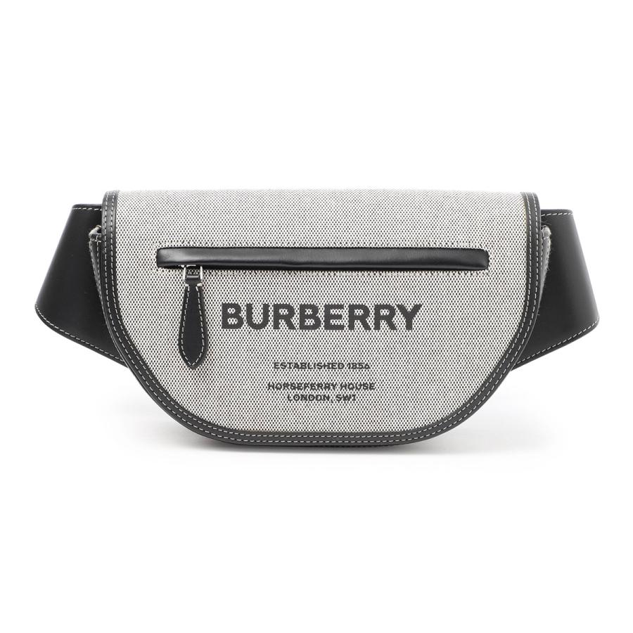 BURBERRY バーバリー バムバッグ HORSEFERRY PRINT CANVAS SMALL